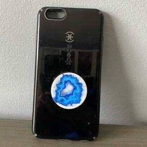 Speck Black iPhone 6+ Case with Pop Socket